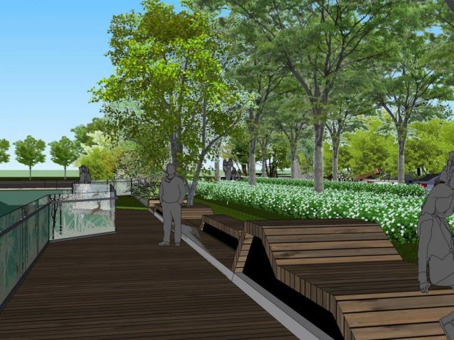 Modern Villa Landscape Design Model in SketchUp