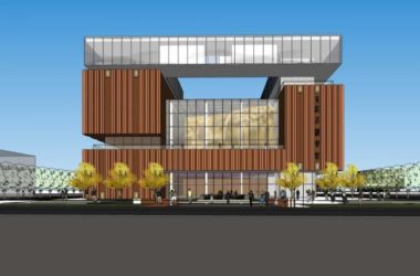 Modern High-Rise Office Building Model in SketchUp-BIM WORLD