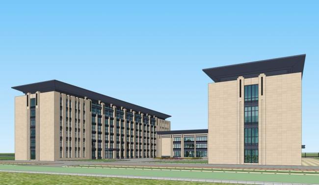 SketchUp Residential Model: Multi-Story Dormitory and New Asian-Style Apartment Architecture