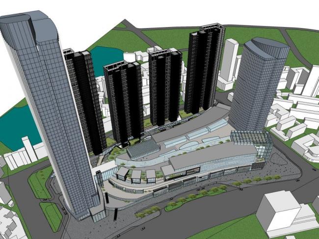 SketchUp Complex Model: Modern Super High-Rise Commercial Office Building