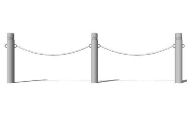 SketchUp Materials: Iron Rope, Chain, and Railing Models-BIM WORLD