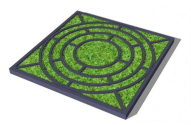 SketchUp Material Models: Tree Pool Grates, Tree Grates, and Landscape Elements-BIM WORLD