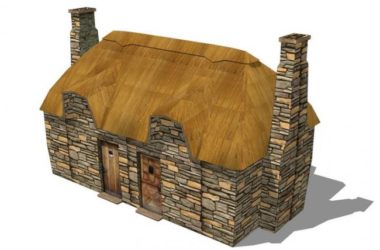 Thatched Cottage Sketch Model in SketchUp-BIM WORLD