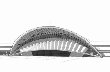 Modern Transportation Architecture: SketchUp Design of Station Road Railway and High-Speed Rail Bridge-BIM WORLD
