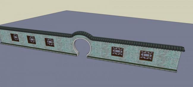 SketchUp Materials for Walls, Landscapes, Entrances, Chinese Style, and Architectural Elements