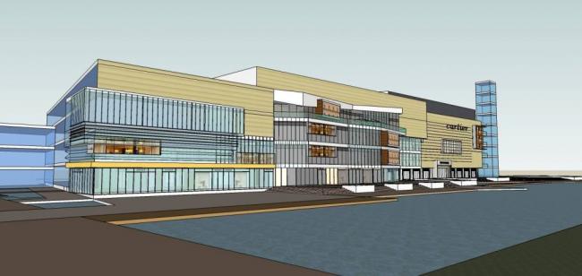 SketchUp Business Model: Modern Multi-Story Shopping Mall and Commercial Building Design