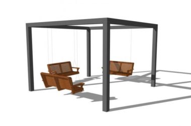 SketchUp Materials and Models: Swing Chair, Landscape Elements, and Material Components-BIM WORLD