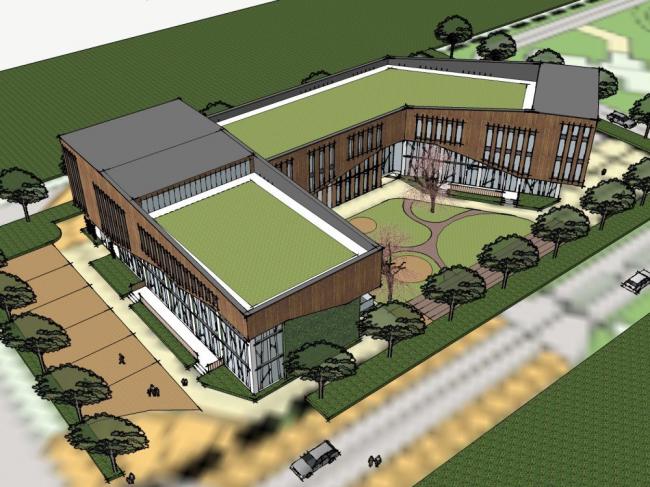 Modern Multi-Story Kindergarten and Educational Building | SketchUp School Model