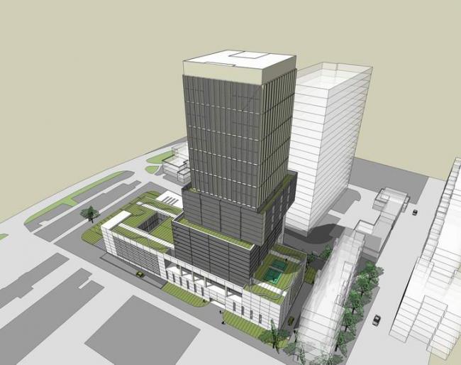 SketchUp Model of Shenzhen Chronic Disease Prevention and Treatment Hospital | Modern High-Rise Medical Facility