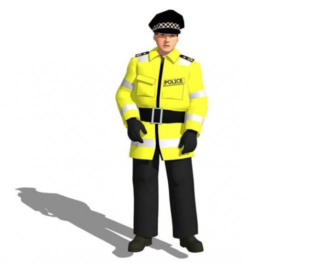 SketchUp Materials for 3D Character and Police Models