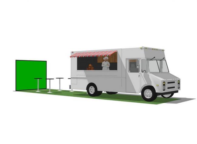 Modern SketchUp Models: Pavilion, Small Shop, and Dining Cart Designs