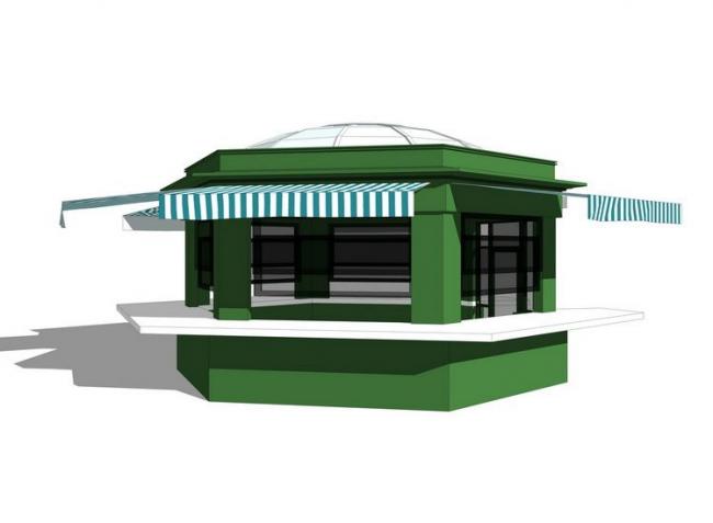 Modern SketchUp Models: Selling Pavilion and Convenience Store Designs