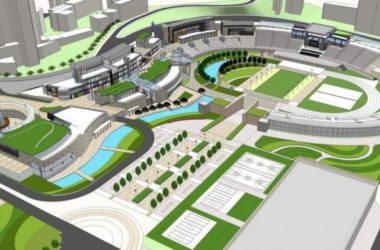 SketchUp Business Model: Commercial Square, Retail Street, Sports Park, and Modern Design-BIM WORLD