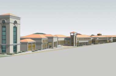 SketchUp Business Model: Multi-Story Commercial Street with Simple European-Style Sloping Roof-BIM WORLD