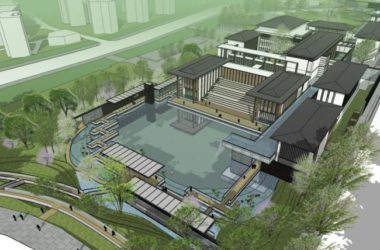 SketchUp Business Model: Multi-Story Clubhouse and Commercial Building in Modern Chinese Style-BIM WORLD