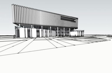 SketchUp Cultural Model: Modern Exhibition Hall and Architectural Design-BIM WORLD