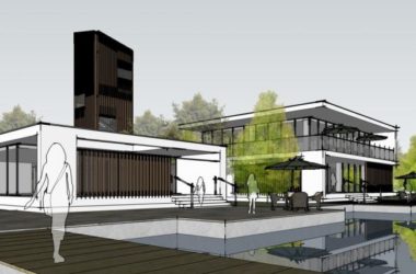 Modern Cultural Visitor Center with Commercial and Entertainment Facilities | SketchUp Model-BIM WORLD