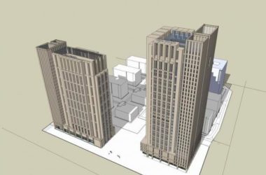 Classical-Style High-Rise Office Building Model in SketchUp-BIM WORLD