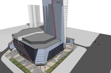 SketchUp Complex Model: Multi-Story High-Rise Mixed-Use Commercial Building in Modern Style-BIM WORLD