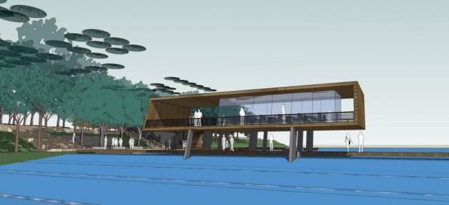 Modern SketchUp Landscape Models: Pier, Park, and Dam Designs
