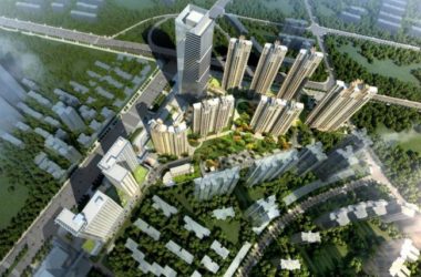 SketchUp Model of a Modern Super High-Rise Commercial Complex Featuring Offices, Hotel, and Residential Spaces-BIM WORLD
