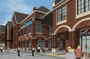 SketchUp Business Model: British-Style Multi-Story Commercial Street Design-BIM WORLD