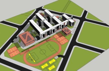 Modern Multi-Story School Model | Educational and Teaching Building for Campus Design-BIM WORLD
