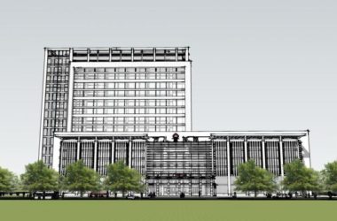 Modern Multi-Story High-Rise Hybrid Hospital Model in SketchUp-BIM WORLD