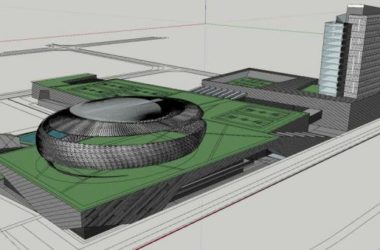 Modern Multi-Story Mixed-Use Sports Center Model in SketchUp-BIM WORLD