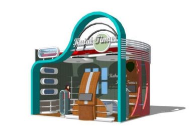 SketchUp Material Models for Selling Pavilions and Mini Shops-BIM WORLD