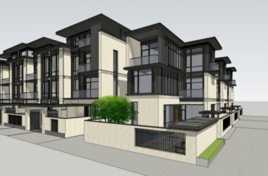 Modern Multi-Story Residential Townhouse Model in SketchUp-BIM WORLD