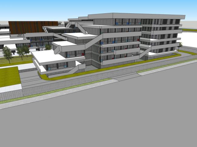 Modern Multi-Story School Campus and Educational Building Design in SketchUp