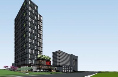 Modern High-Rise Office Building Model in SketchUp-BIM WORLD