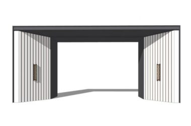 Modern Entrance Gate Design Using SketchUp Materials-BIM WORLD
