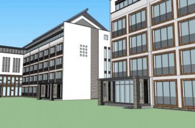 SketchUp Office Model | Multi-Story Hotel Office with Chinese Design-BIM WORLD