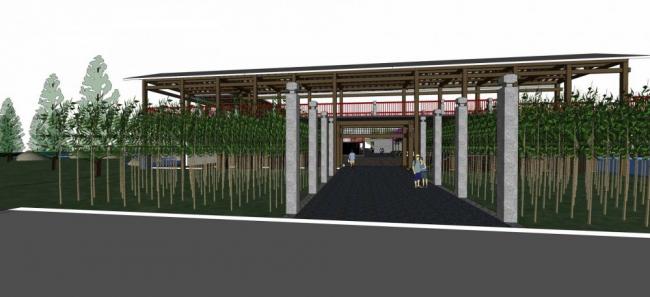 SketchUp Landscape Models: Parks, Bridges, Urban Scenes, Dams, Multi-Story Structures, and Chinese Style Designs