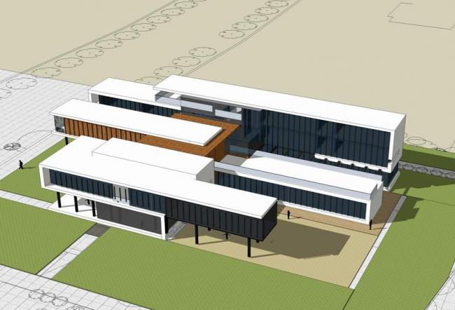 Modern Multi-Story School and Kindergarten Building | SketchUp Educational Model