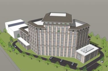 SketchUp Hotel Model: Neoclassical V-Shaped Yan Zhao Xi Mansion in Grassland Style-BIM WORLD