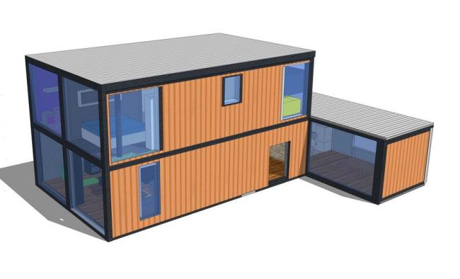 Container Architecture: Exploring Material Models in SketchUp