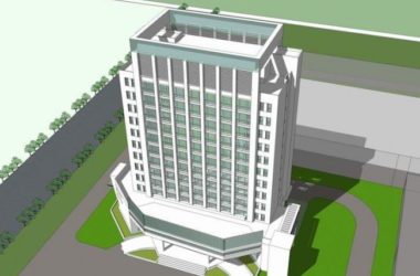 Modern High-Rise Government Office Building Model in SketchUp-BIM WORLD