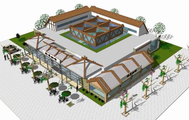 SketchUp Business Models: Modern Coffee Shops, Cafes, and Commercial Buildings