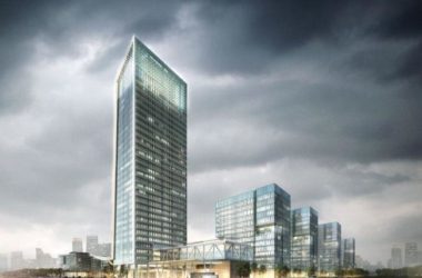 SketchUp Complex Model: Multi-Story Mixed-Use High-Rise with Modern Hotel and Office Spaces-BIM WORLD