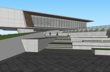SketchUp Business Model: Multi-Story Sales Center and Modern Commercial Building Design-BIM WORLD