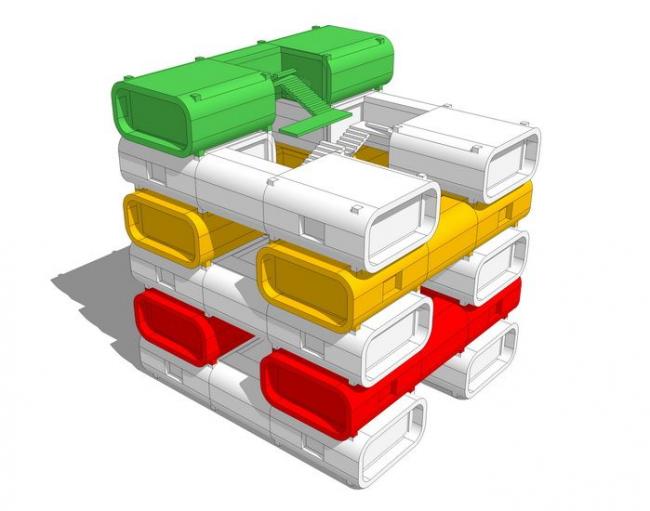 Creating Container Architecture Models with SketchUp Materials