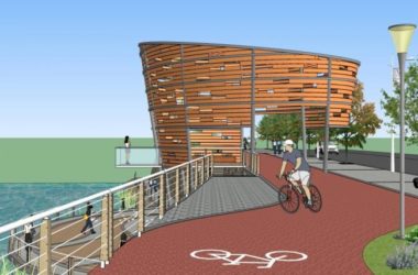 Modern Waterfront Park Landscape Model in SketchUp | Architecture & Design-BIM WORLD