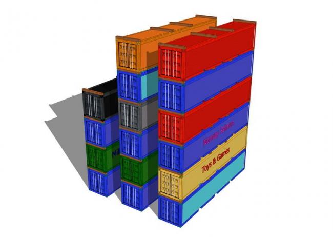 Exploring SketchUp Material Models for Container Architecture