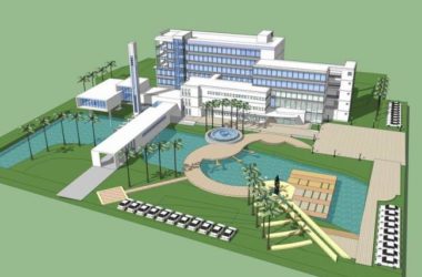 Modern Multi-Story Hotel Model in SketchUp-BIM WORLD