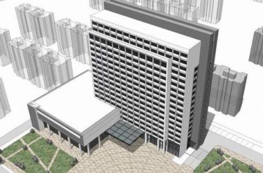 Modern High-Rise Hotel Model in SketchUp-BIM WORLD