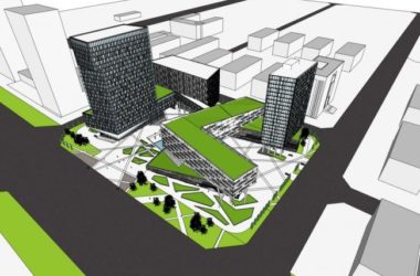 SketchUp Complex Model: Multi-Story High-Rise Mixed-Use Building with Modern Commercial Podium, Hotel, and Office Spaces-BIM WORLD