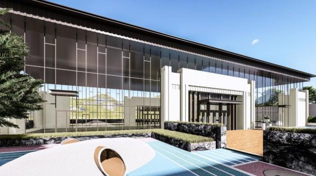 SketchUp Business Model: Multi-Story Chinese-Style Clubhouse and Commercial Building